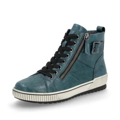 Abbildung von Remonte Sneaker high, Damen, Größe: 37, Petrol Schuhe