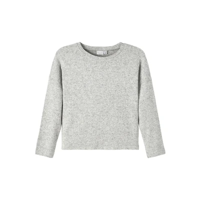 Abbildung von Name it Nkfvicti LS NOOS Strickpullover für Kinder, Größe: 116, Grey
