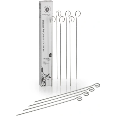 Abbildung von Buddys Grillspieß &quot;Buddy BBQ&quot;, (Set, 12 St.), Schaschlikspieße, Edelstahl, wiederverwendbar, 30 cm