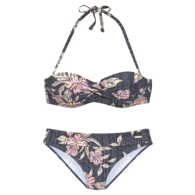 Abbildung von Sunseeker SET Bikini, Damen, Größe: 32xA, Schwarz bedruckt