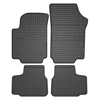 Abbildung von FROGUM 0399 Fußmattensatz Gummi vorne und hinten 4 schwarz Maßgefertigt VOLKSWAGEN: up! Schrägheck, SKODA: Citigo, SEAT: Mii