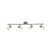 Abbildung von BRILLIANT Lampe Luca Spotrohr 4flg altkupfer/champagner 4x R50, E14, 40W, geeignet für Reflektorlampen (nicht enthalten) Arme drehbar/Köpfe schwenkbar