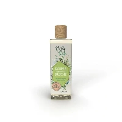 Abbildung von Natürlich by evita Körper Verwöhndusche (300 ml), mit erfrischender Litsea Cubeba, reinigt besonders schonend