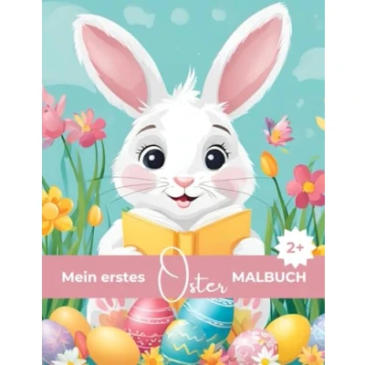 Abbildung von Mein erstes Oster Malbuch für Kinder ab 2 Jahren Mit extra großen Motiven A4 Das perfekte Geschenk zu Ostern Kleinkinder
