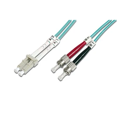 Abbildung von Assmann LWL Patchk.,LC/ST Multimode 50/125 µ, Duplex 5m, Klasse OM3