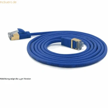 Abbildung von wantec wantecWire Patchkabel CAT7 extradünn SSTP blau 25m