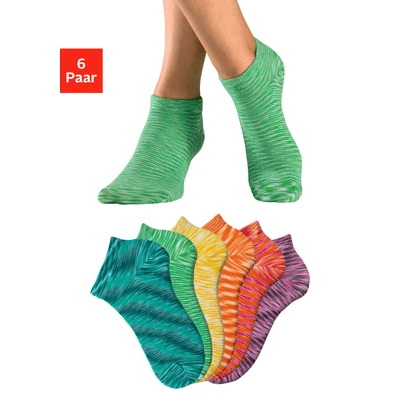 Abbildung von H.I.S Sneakersocken, (Packung, 6 Paar), mit farbigem Garn