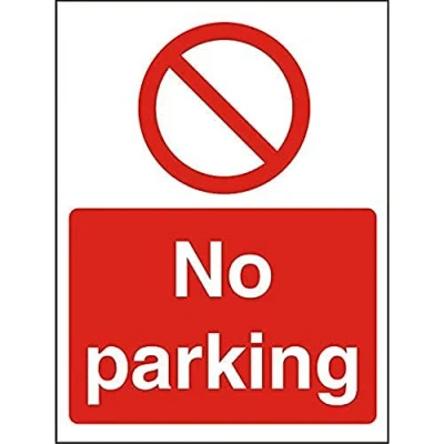 Abbildung von Seco Parkverbotsschild, 150 mm x 200 mm, 1 halbstarrer Kunststoff