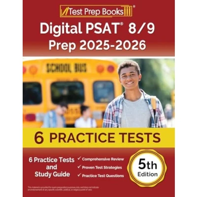 Abbildung von Digital PSAT 8/9 Prep 2024 2025: 6 Practice Tests and Study Guide [5th Edition]