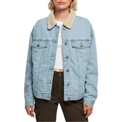Abbildung von Urban Classics Jeansjacke, Damen, Größe: Large, Clearblue bleached