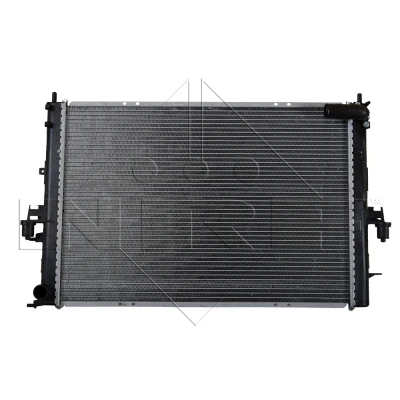 Abbildung von NRF EASY FIT 55319 Kühler, Motorkühlung Aluminium 648 445 34 mit Anbauteilen Kühlrippen gelötet MG: ZT Limousine, ROVER: 75