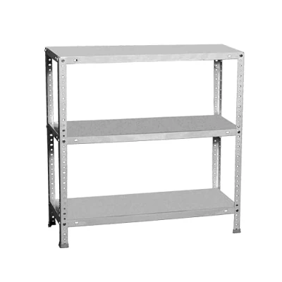 Abbildung von Simon Rack Metallregale, 900 x 1000 400 mm, 3 Metallböden, 100 kg Biegepunkt, Lagerregale, verzinkt, Comfort