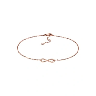 Abbildung von Elli Infinity Fußkettchen, Damen, Größe: 25, Roségold