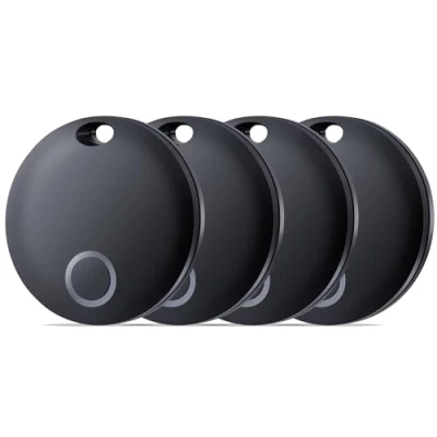 Abbildung von Reyke Smart Tag Pro, Koffer Tracker kompatibel mit Apple Wo ist? APP (nur iOS), Schlüsselfinder für Schlüssel, Gepäck, Koffer, Brieftasche, IP67 wasserdicht, 4er Pack