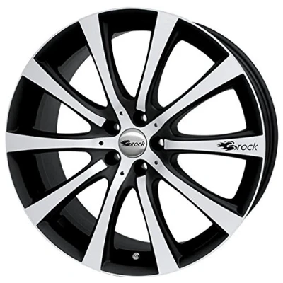 Abbildung von Brock B21 schwarz matt front poliert 8x18 ET51 5.00x120.00 Hub Hole 65.10 mm Alu felgen