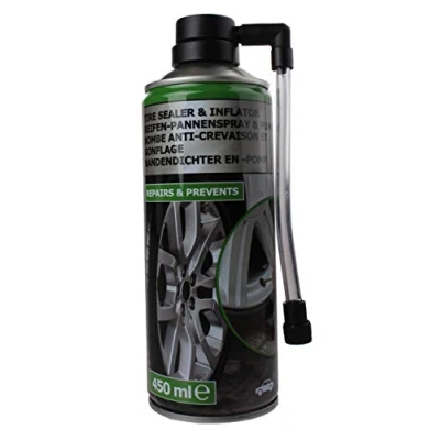 Abbildung von EDCO Reifen Reparaturset PANNENSPRAY &amp; PUMPE 450ml für Auto Motorrad 71, Reifendichtmittel Reifenreparaturspray Reparatur Spray