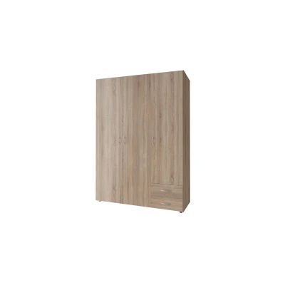Abbildung von Stella Trading BASE Zeitloser Kleiderschrank in drei verschiedenen Größen Vielseitiger Drehtürenschrank Eiche Sonoma Optik 120 x 177 52 cm (B/H/T)