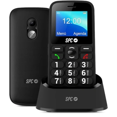 Abbildung von SPC Fortune 2 4G Mobiltelefon für Senioren, SOS Taste, sehr hohe Ruftonlautstärke (102dB), Fernkonfiguration, große Tasten, Rufton und Intelligente Benachrichtigungen, Farbe Schwarz