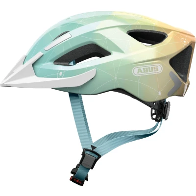 Abbildung von ABUS 72770 Fahrradhelm, Blau (Blue Art), M (52 58 cm)