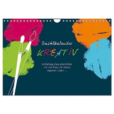 Abbildung von Bastelkalender KREATIV (Wandkalender 2025 DIN A4 quer), CALVENDO Monatskalender