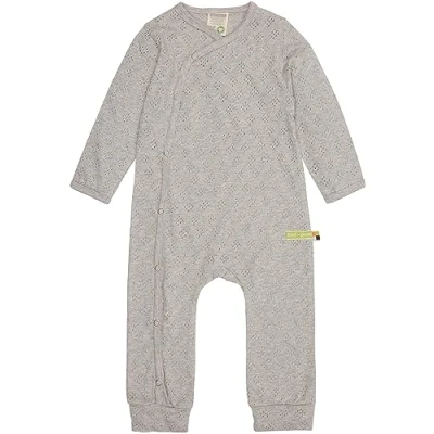 Abbildung von loud + proud Unisex Baby Jacquard Strick, Gots Zertifiziert Overall, Silver, 86 92 EU
