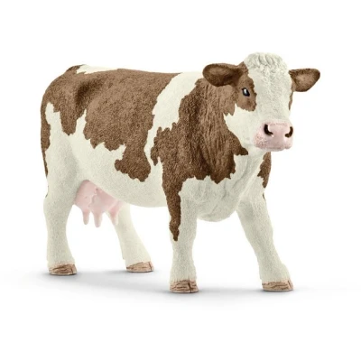 Abbildung von Schleich® Spielfigur Schleich 13801 Fleckvieh Kuh, mehrfarbig