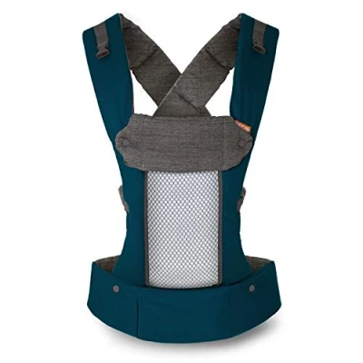 Abbildung von Beco 8 Babytrage Neugeborene ab Geburt bis Kleinkind Cool Hybrid Baby Trage mit verstellbarem Sitz Ergonomischer Tragegurt &amp; Carrier 3 20 kg (Aquamarine)