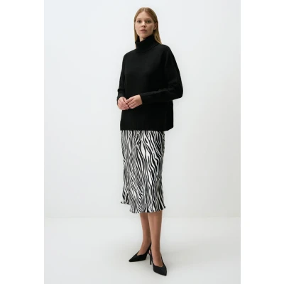 Abbildung von Jimmy Key LINE Patterned MIDI Alinienrock, Damen, Größe: 36, Black