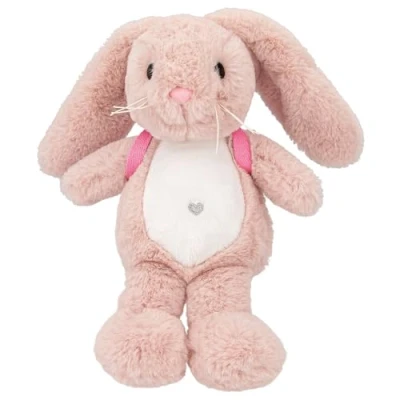 Abbildung von Depesche 12456 Princess Mimi Kuscheltier Hase Nelly mit weichem Fell in Rosa, ca. 19 cm großes Plüschtier Rucksack