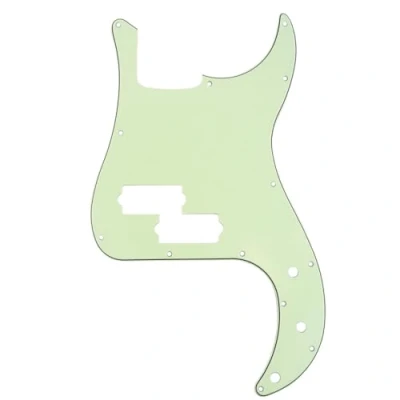 Abbildung von Musiclily 13 Löcher Precision Bass Pickguard P Schlagbrett für 4 Saiter Fender American/Mexican Standard Bass,3 lagig Mint