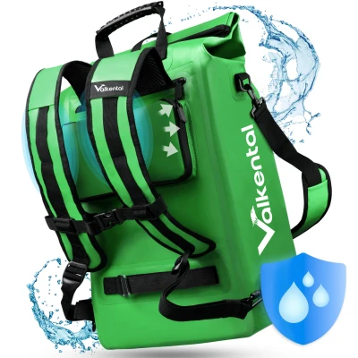 Abbildung von Fahrradtasche 3in1 Wasserdichte Gepäckträgertasche &amp; Rucksack 18L ValkOne