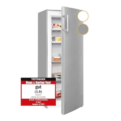 Abbildung von exquisit Gefrierschrank &quot;GS231 NF H 040D&quot;, 143 cm hoch, 54 breit, 161 Liter Nutzinhalt, NoFrost, Schnellgefrieren