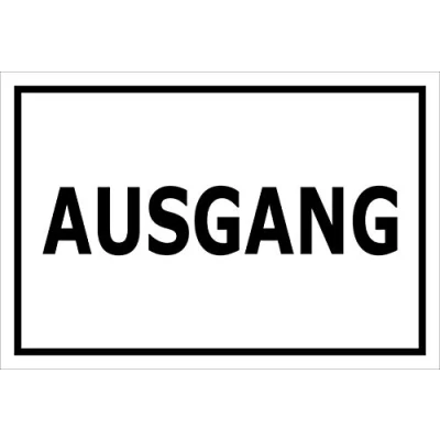 Abbildung von Melis Folienwerkstatt Aufkleber Ausgang 30x20cm S00085 096 A 20 VAR
