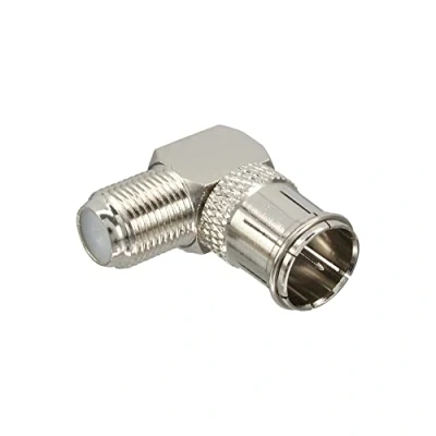 Abbildung von InLine 69923W Adapter F Quick Stecker (SAT) auf Buchse (SAT), gewinkelt