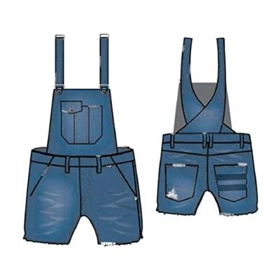 Abbildung von Hurley Damen Denim Overall W Oceancare Short Latzhose, (26
