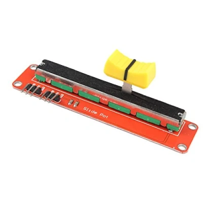 Abbildung von HALJIA 10 K Logarithmisch Slide Potentiometer Log Dual Output Linear Trim Pot Modul Kompatibel mit Arduino AVR Electronic Block