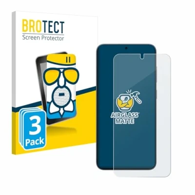 Abbildung von BROTECT Entspiegelungs Schutzglas für Samsung Galaxy S25 Plus (3 Stück) Schutz Folie Glas Matt [Extrem Kratzfest 9H, Anti Reflex, Fingerprint]