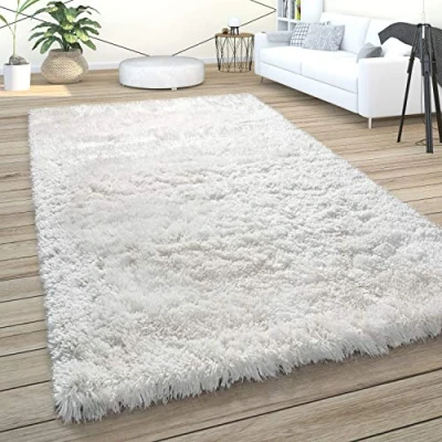 Abbildung von Paco Home Hochflor Teppich &quot;Akumal 930&quot;, rechteckig, Shaggy, besonders weich durch Softgarn, Uni Farben