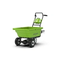 Abbildung von Greenworks G40GC Selbstfahrender Akku Gartenwagen, 100 kg Tragkraft, 106 L, komfortable Kippfunktion, Elektro Schubkarre OHNE 40V &amp; Ladegerät, 3 Jahre Garantie