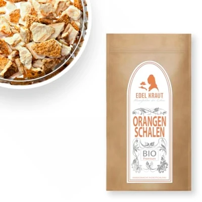 Abbildung von EDEL KRAUT BIO Orangenschalen Tee geschnitten Premium organic orange peels sweet 500g