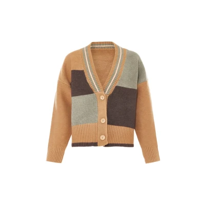 Abbildung von Dreimaster Strickjacke Frauen Beige