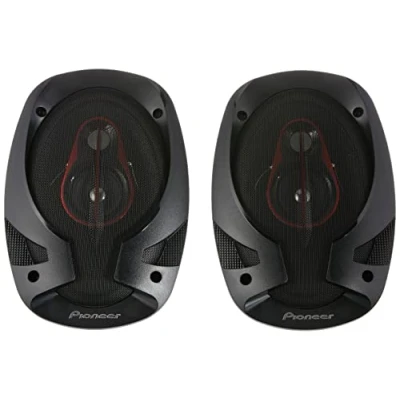 Abbildung von Pioneer TS R6951S 3 Weg Koaxiallautsprecher für Autos (400 W), 6&quot; x 9&quot; (ca. 15 23 cm), kraftvoller Klang, 50 W Eingangsnennleistung, 68 mm Einbautiefe, schwarz, 2 Lautsprecher, bunt