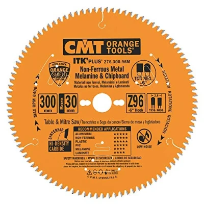 Abbildung von CMT ORANGE TOOLS 276.300.96M KREISSÄGEBLAT FÜR ALUMINIUM HW 300X2.8/2.0X30 Z96 TCG NEG