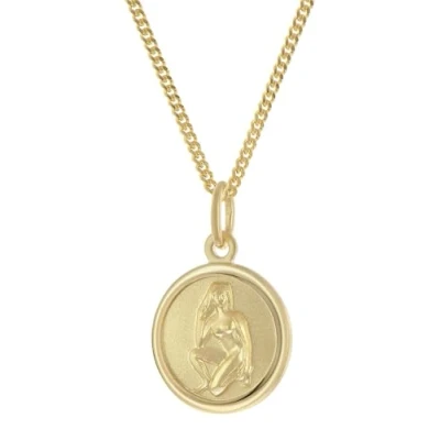 Abbildung von trendor 28468 09 Kinder Sternzeichen Jungfrau Gold 333 mit vergoldeter Kette