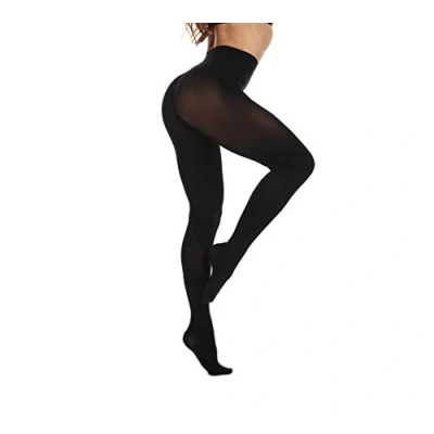 Abbildung von Frola Nur die Damen Strumpfhose 80 Den Blickdicht Microfaser Weich Damenstrumpfhose (S/M, Schwarz)