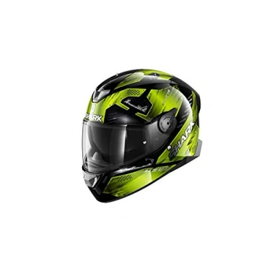 Abbildung von SHARK Herren NC Motorrad Helm, Schwarz/Gelb, XS