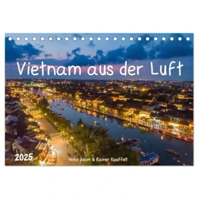 Abbildung von Vietnam aus der Luft (Tischkalender 2025 DIN A5 quer), CALVENDO Monatskalender