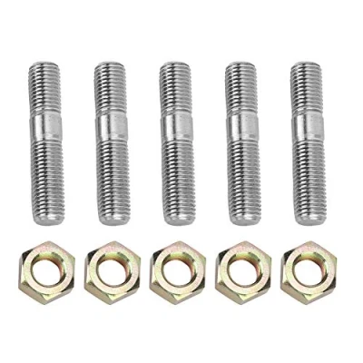 Abbildung von Kopfschraubensatz,M10x1.25 50mm 5Pcs Turbo Schraube und Muttern, Edelstahl 304 Stud Kit passt für DSM 1G EVO1 10