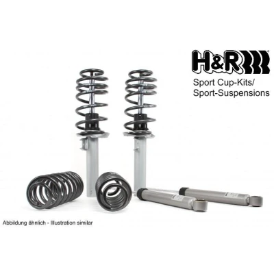 Abbildung von H&amp;R 31016 1 Fahrwerkssatz, Federn/Dämpfer Vorderachse, Hinterachse VOLKSWAGEN: GOLF 3