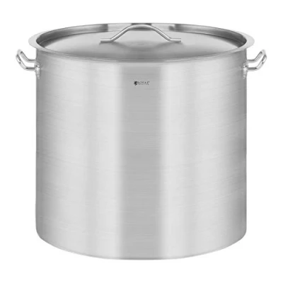 Abbildung von Royal Catering Kochtopf Induktion 48 Liter + Deckel Suppentopf Rostfrei Topf, Edelstahl